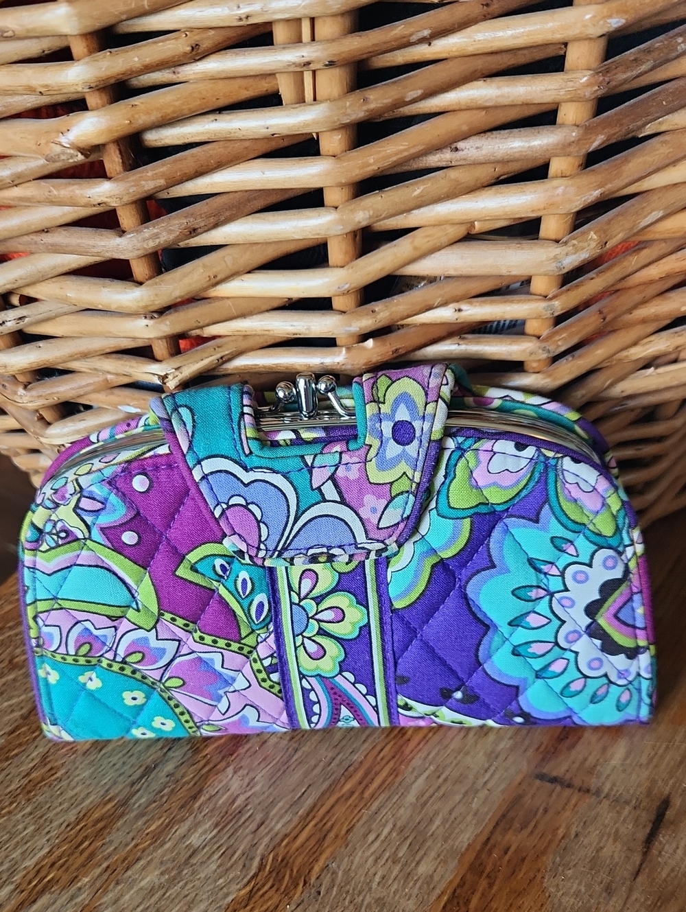 Vera Bradley Heather Kiss 'N Snap Wallet Clutch